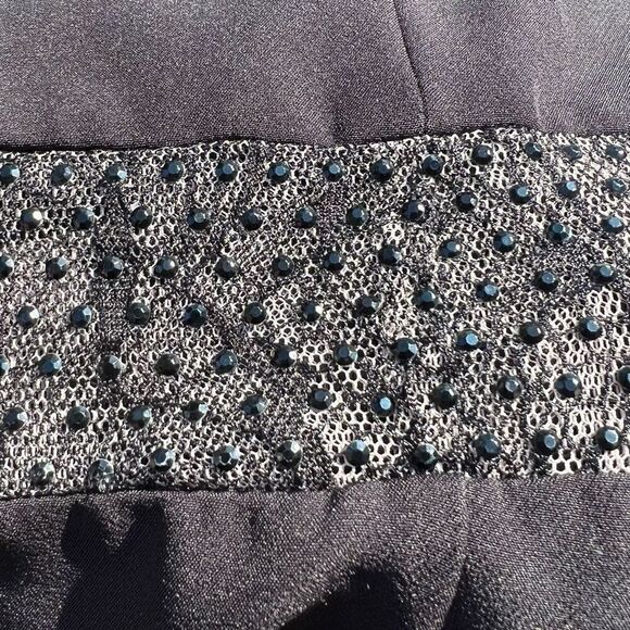 Aidan Mattox Evening Gown Mesh Lace Cutout Sleeveless Criss Cross Back Women’s 2 - Picture 12 of 12